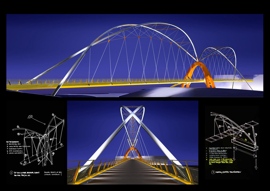KAROLINA PEDESTRIAN BRIDGE, Ostrava